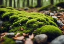 Green Moss In The Forest