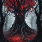Halloween Tree Fantasy Forest