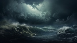 Stormy Ocean Waves Art Print
