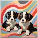 Cute Puppies Art Print