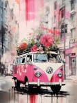 Retro VW Bus Art Print