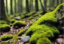 Rocks With Green Moss