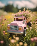 Toy Truck In The Grass