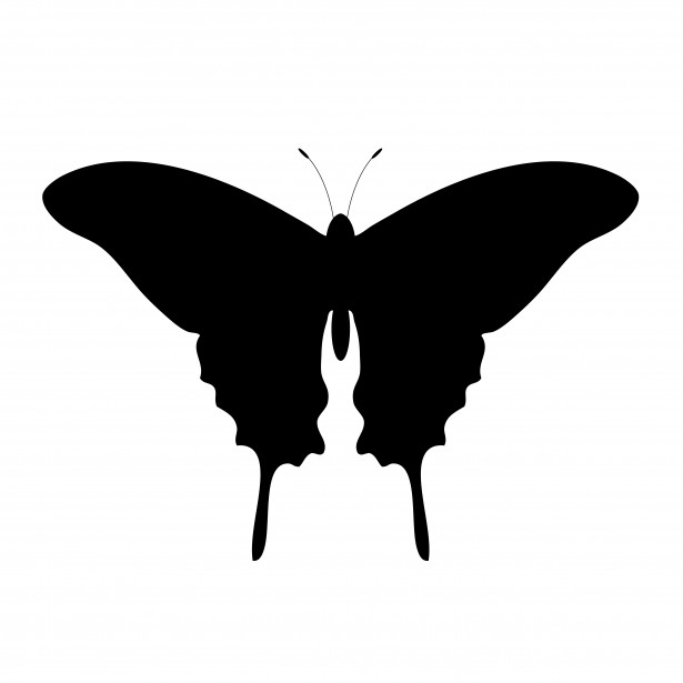 butterfly silhouette clip art free - photo #5