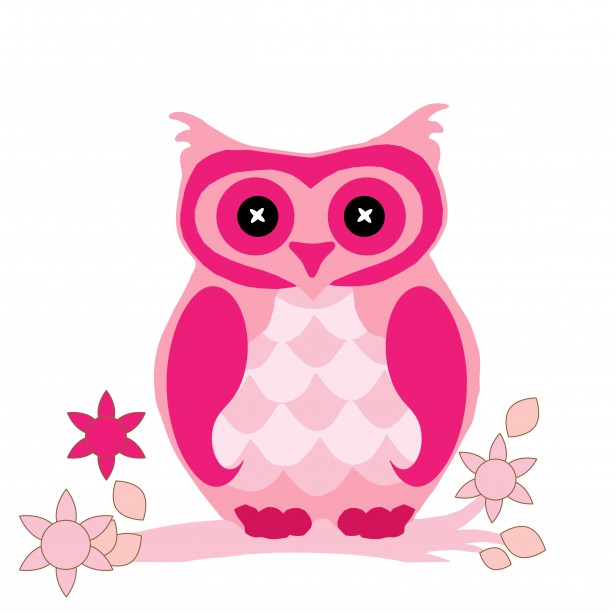pink owl clip art free - photo #25