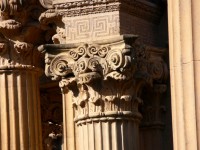 Detail Of Carved Pillars