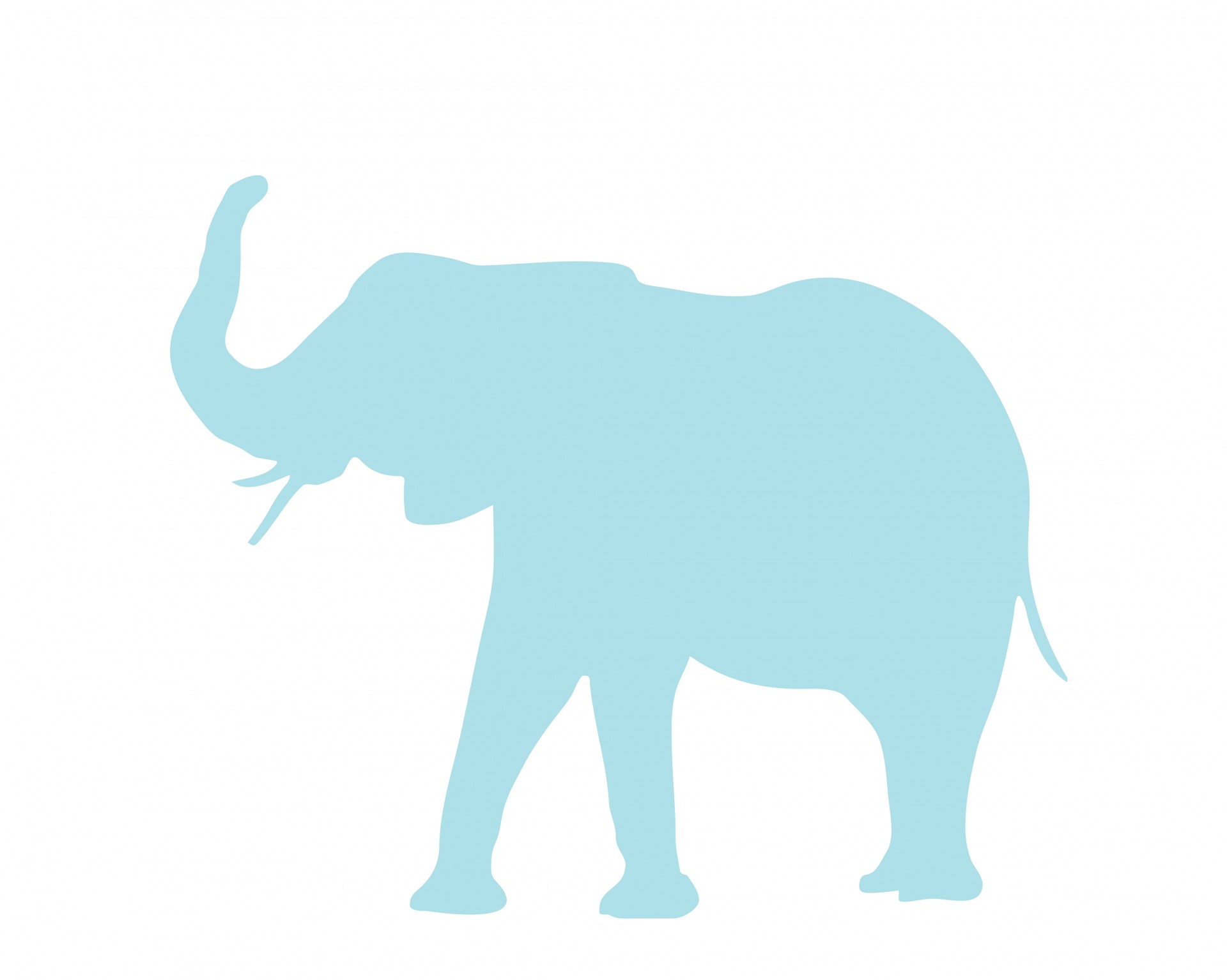 clip art blue elephant - photo #26