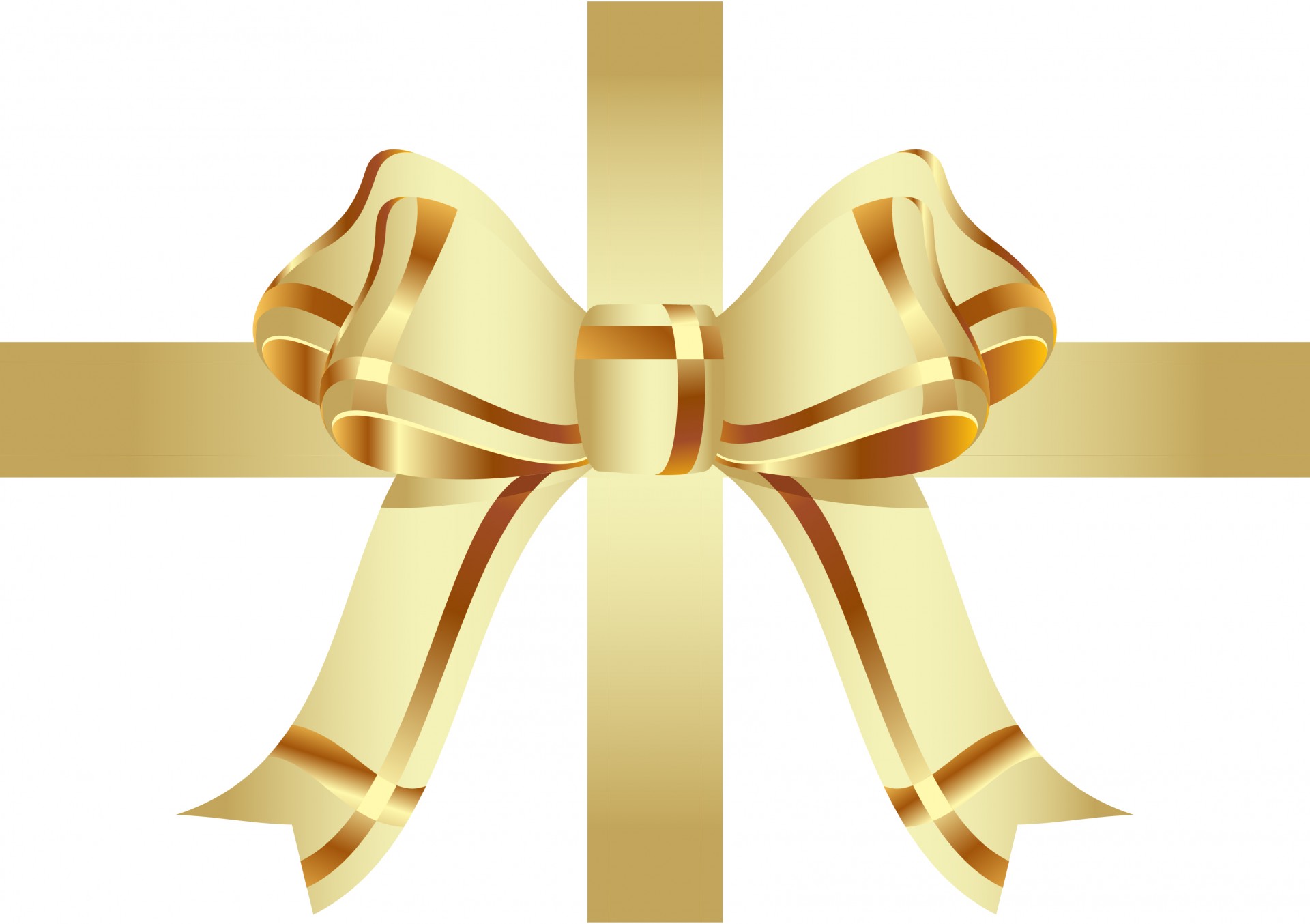 Gold Bow & Ribbon Free Stock Photo - Public Domain Pictures