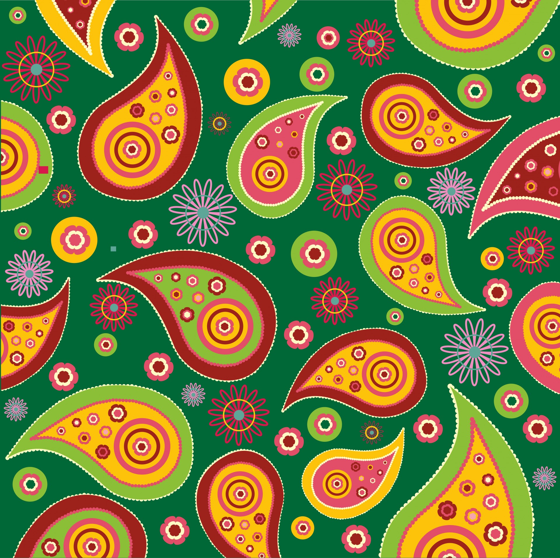 Paisley Pattern Background Colorful Free Stock Photo - Public Domain