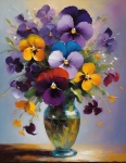 Bouquet Of Pansies