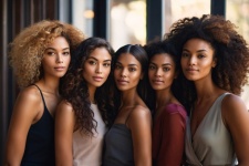Diverse Group Of Beautiful Women