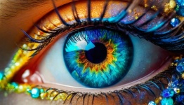 Eye, Iris, Macro, Illustration Art