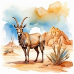 Arabian Desert Landscape Art Print