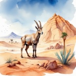 Arabian Desert Landscape Art Print