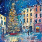 Town Square Christmas Tree Art