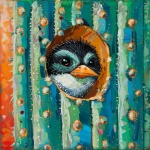 Bird In Saguaro Cactus Art Print