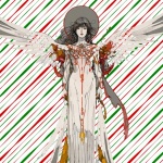 Angel Girl Christmas Sketched Art
