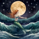 Fantasy Whimsical Mermaid Art Print