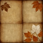 Vintage Autumn Leaves Template