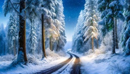 Landscape, Winter, Snow