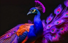 Peacock, Fowl Bird, Animal, Color