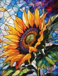 Sunflowers Stained Glass Tiffany