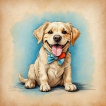 Golden Retriever Puppy Art Print