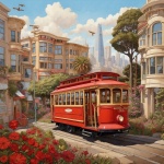 San Francisco Cable Car Art