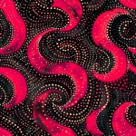 Spiral And Dots Abstract Art Print