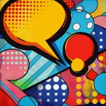 Chat Bubbles Pop Art Print