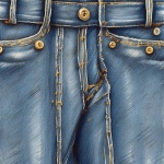 Blue Jeans Art Print