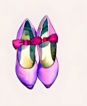 Feminine Shoes With Bows Art