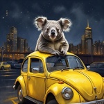 Urban Koala Bear Surreal Art