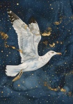 Fantasy Nighttime Seagull Art Print