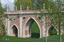 Neo-gothic Bridge In Tsaritsyno