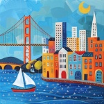 San Francisco Art Background