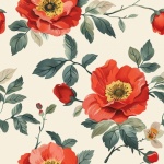 Seamless Floral Wallpaper Art