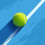Tennis Ball Court Line Art