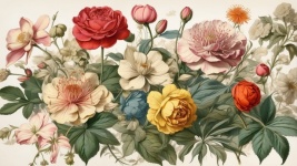 Vintage Floral Composition