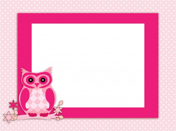 Owl Invitation Card Pink Free Stock Photo - Public Domain ...