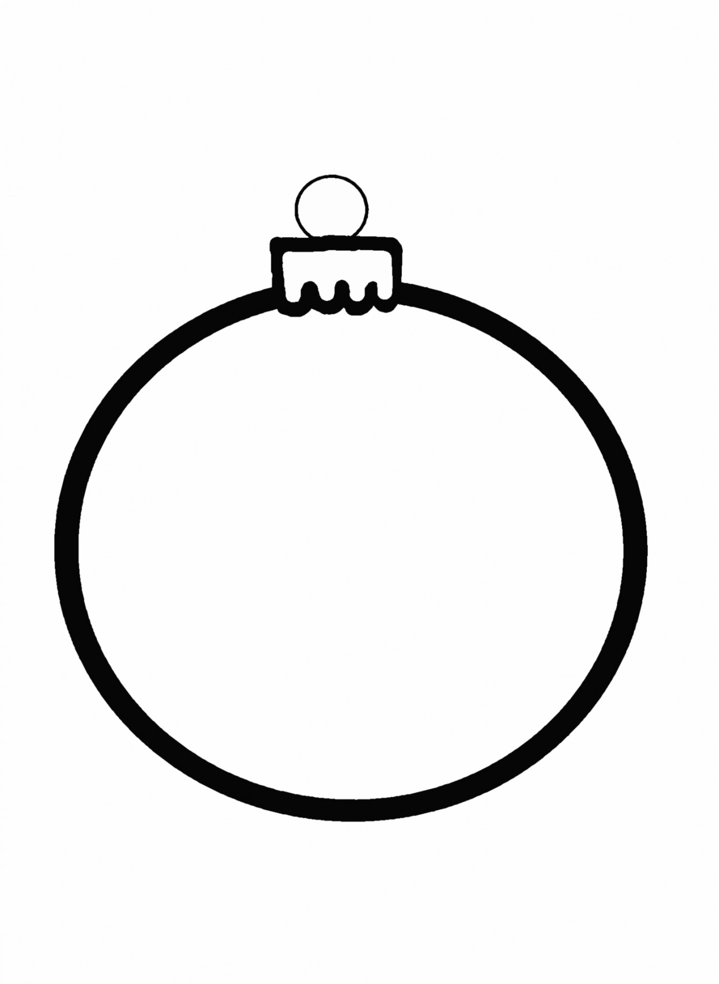 Christmas Ornament Outline Free Stock Photo - Public Domain Pictures