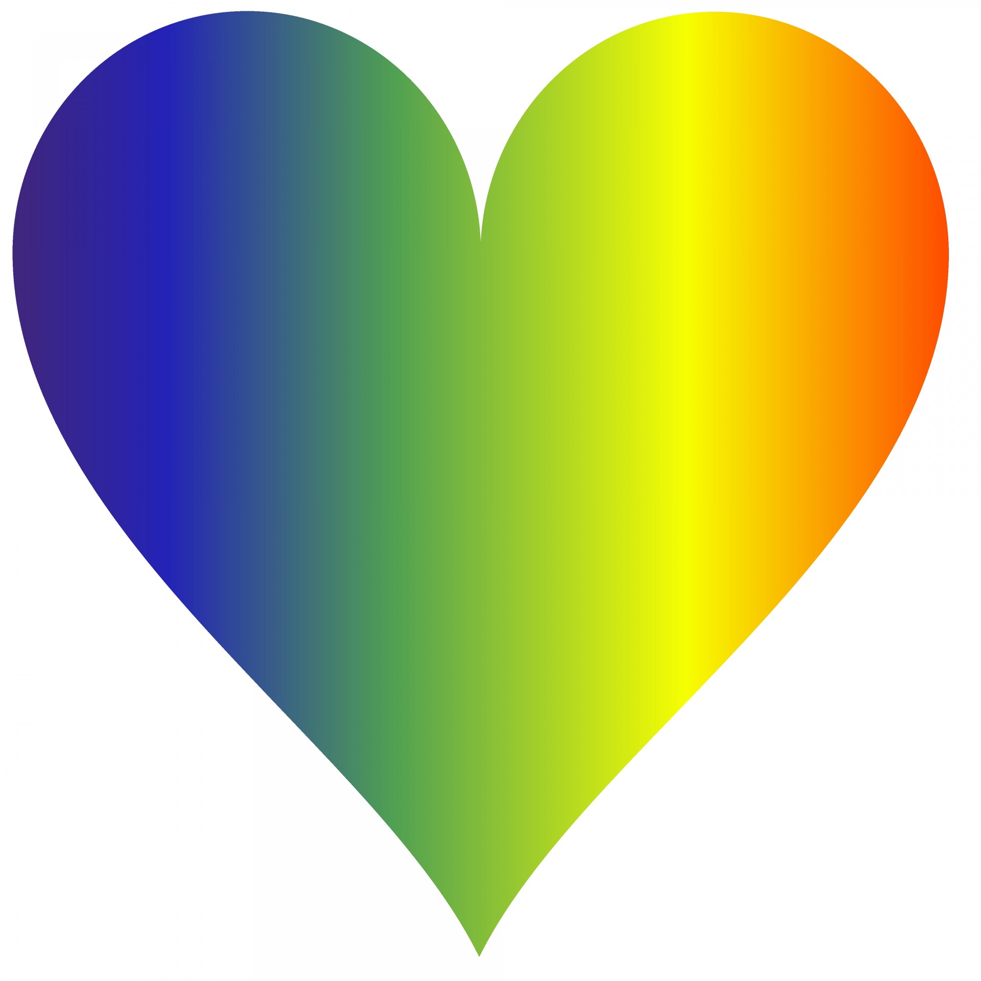 free rainbow heart clip art - photo #48