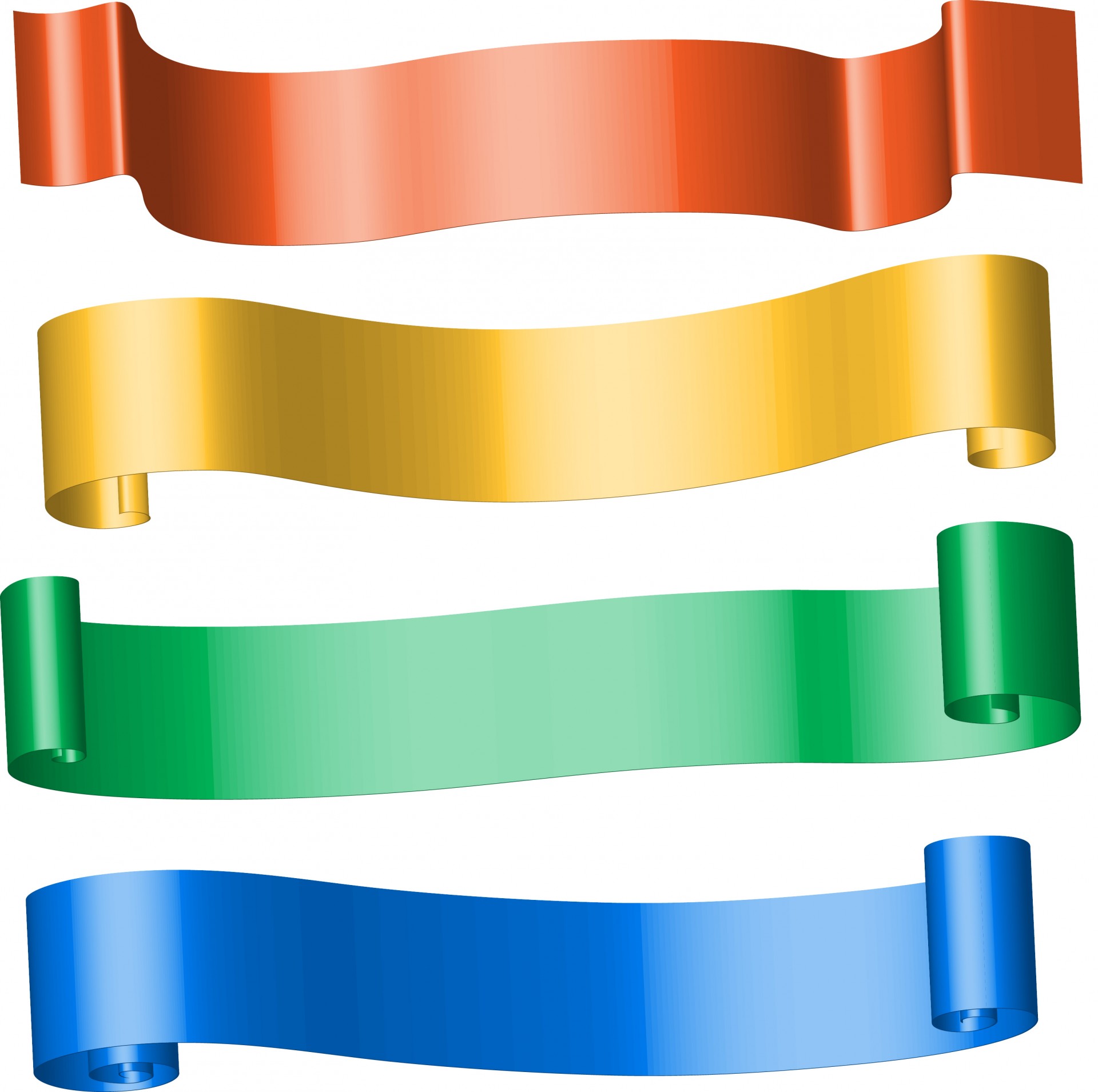 Colour Ribbon Banners Free Stock Photo - Public Domain Pictures