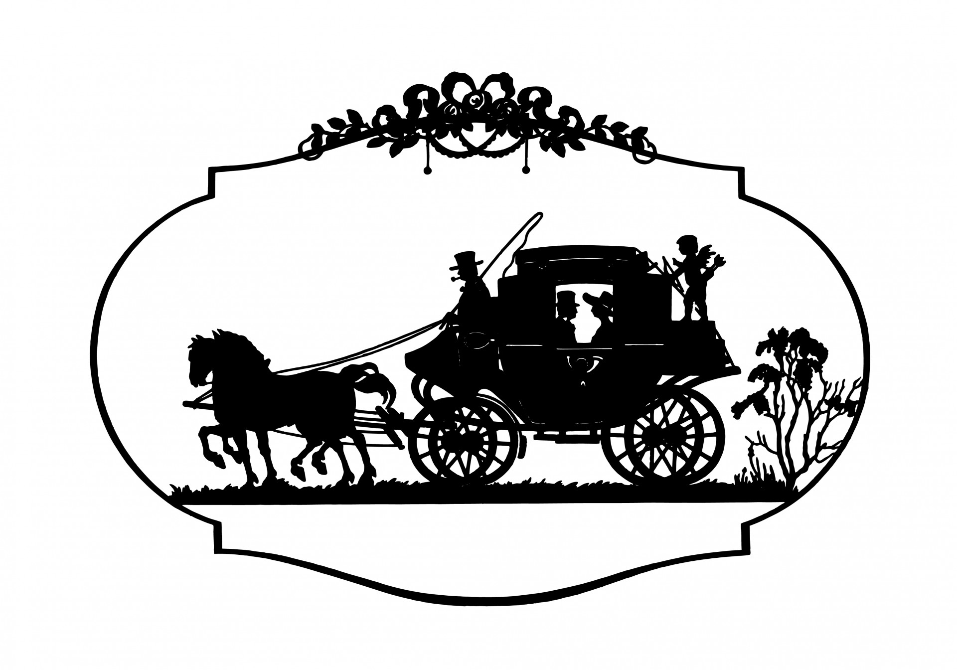 clipart horse and carriage - photo #8