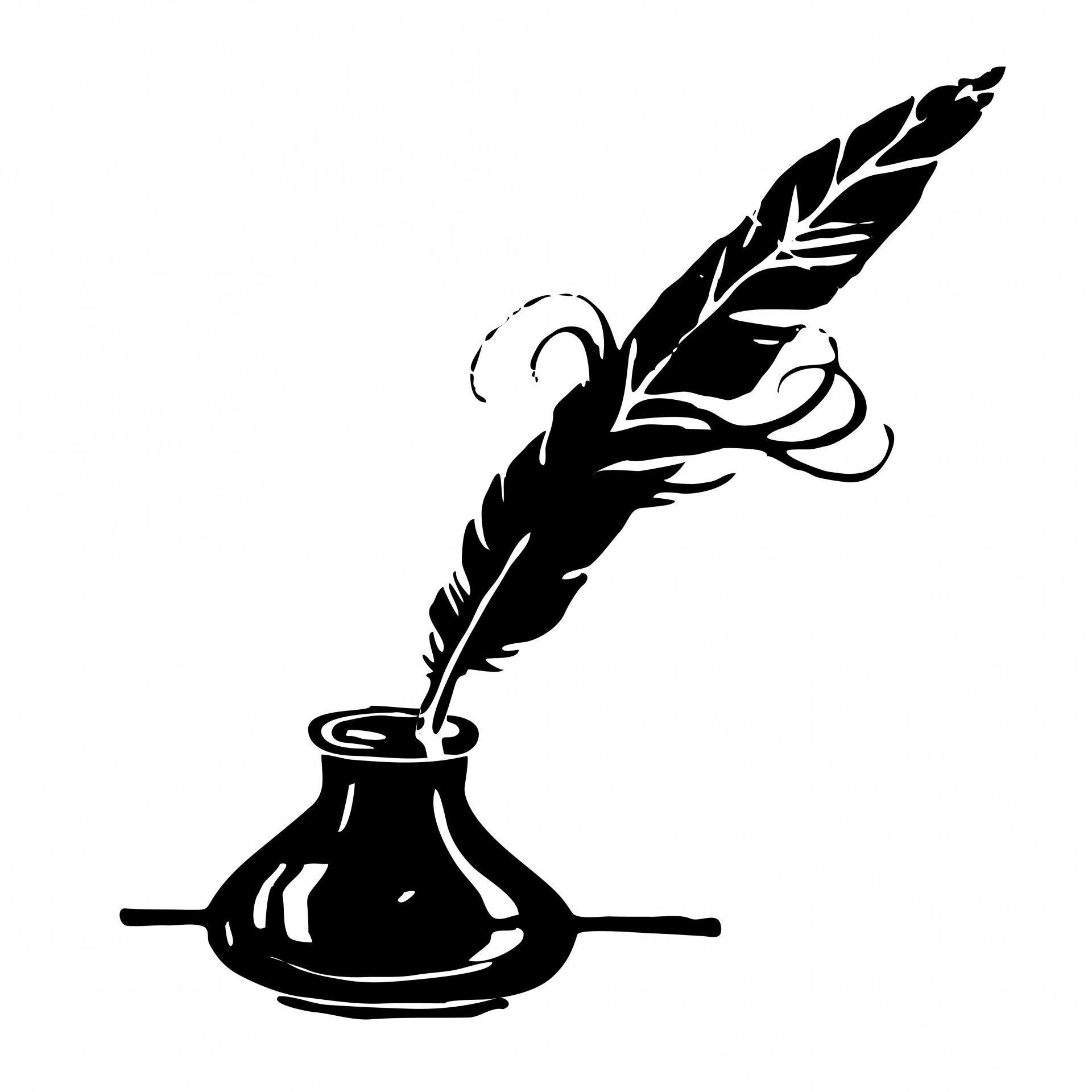 free clip art quill pen and ink - photo #1