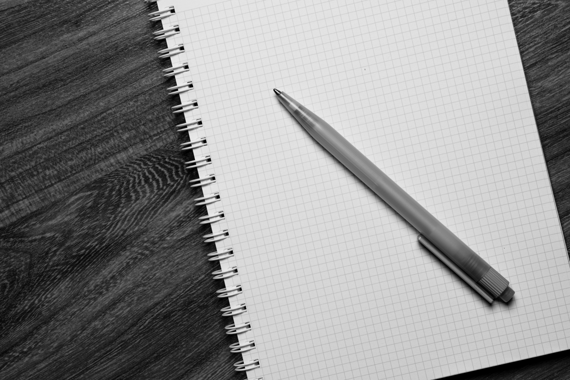 Pen And Notebook - Black And White