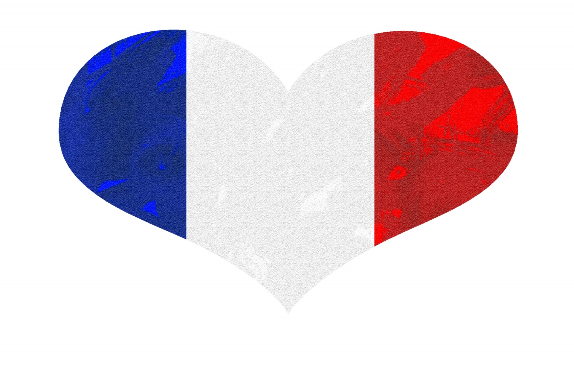 Flag Heart France