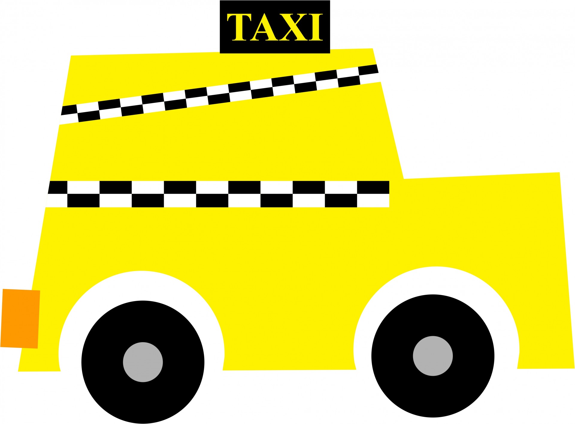 yellow cab clipart - photo #21