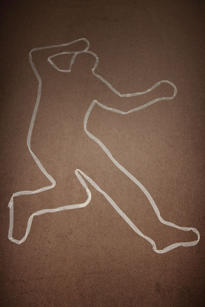 dead person outline