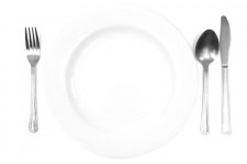 Plate and cutlery